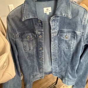 AG Adriano Goldschmied Faded Blue Jean Jacket